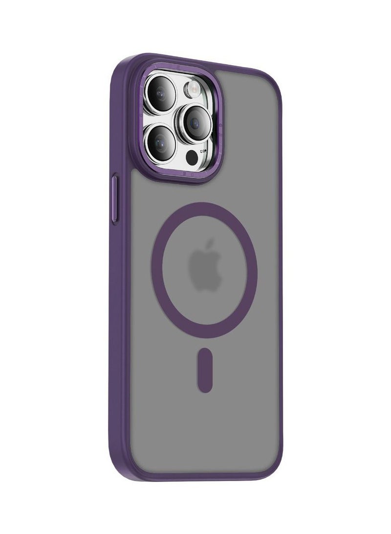Green Lion Charles Magsafe Case for iPhone 14 Pro-Purple - Image 1
