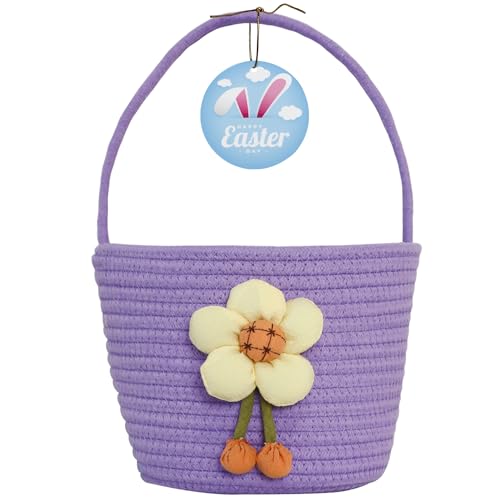 XENTUMI Easter Basket Easter Basket Essentials Easter Baskets for Kids Easter Baskets for Boys Girls Toddler Babies Infant Easter gifts basket Personalized - Image 1