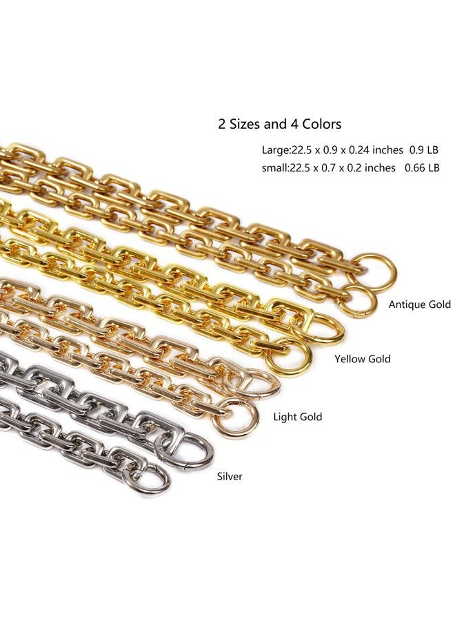 Yichain 22.5 Inch Gorgeous Heavy Metal Bag Chains Purse Handle Shoulder Strap Replacement (Yellow Gold,Small) - Image 5