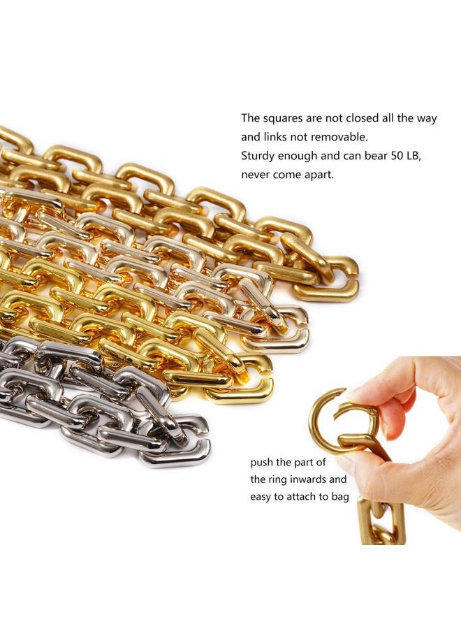 Yichain 22.5 Inch Gorgeous Heavy Metal Bag Chains Purse Handle Shoulder Strap Replacement (Yellow Gold,Small) - Image 4