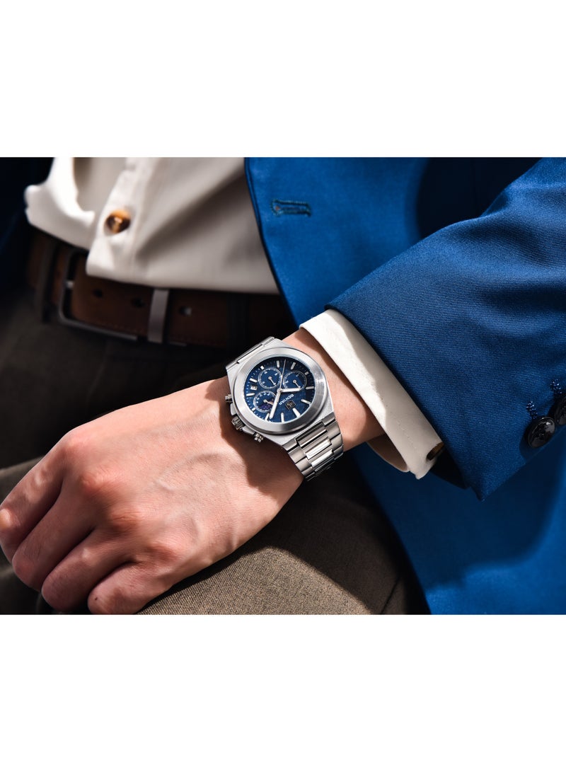 BENYAR Mens Watches Multifunction Chronograph Date Quartz Watch for Men Stainless Steel Band Wrist Watch Gift for Men Casual Business - Image 2