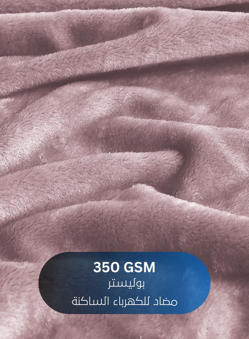 Master Home Textile Lightweight Velvet Blanket, Mora Series, 350GSM, Single Size 230 x 170 cm, Extra Soft All Season Fleece Blanket, Bed And Sofa Blanket