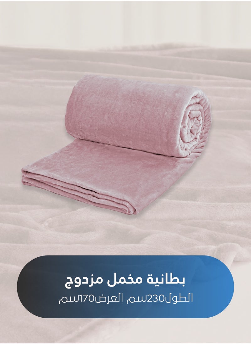 Master Home Textile Lightweight Velvet Blanket, Mora Series, 350GSM, Single Size 230 x 170 cm, Extra Soft All Season Fleece Blanket, Bed And Sofa Blanket  - Image 5