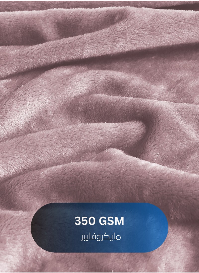 Master Home Textile Lightweight Velvet Blanket, Mora Series, 350GSM, Single Size 230 x 170 cm, Extra Soft All Season Fleece Blanket, Bed And Sofa Blanket  - Image 2