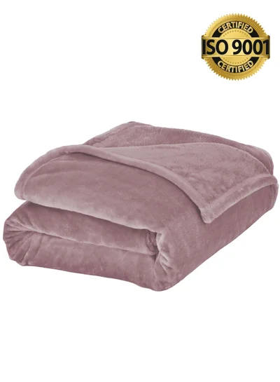 Master Home Textile Lightweight Velvet Blanket, Mora Series, 350GSM, Single Size 230 x 170 cm, Extra Soft All Season Fleece Blanket, Bed And Sofa Blanket