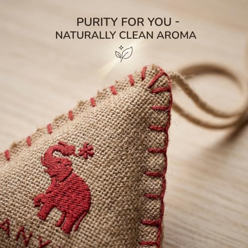Anya CAMPHORIA Natural Camphor Air Freshener – Handcrafted Aroma Pouches for Car, Home & Wardrobe, Office Cabin's Drawers, Tavel Bag & Bathroom – Eco‑Friendly (Pack of 3) - Image 2