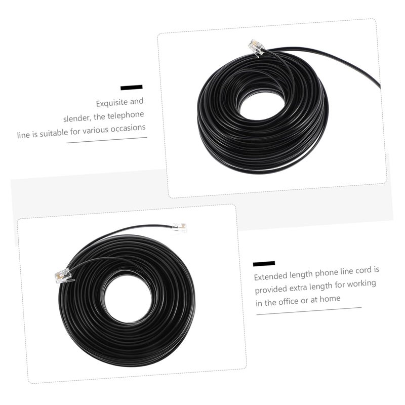 20 متر كابل تمديد هاتف RJ11 4 دبوس متوافق مع أنظمة الهاتف القياسية - Image 4
