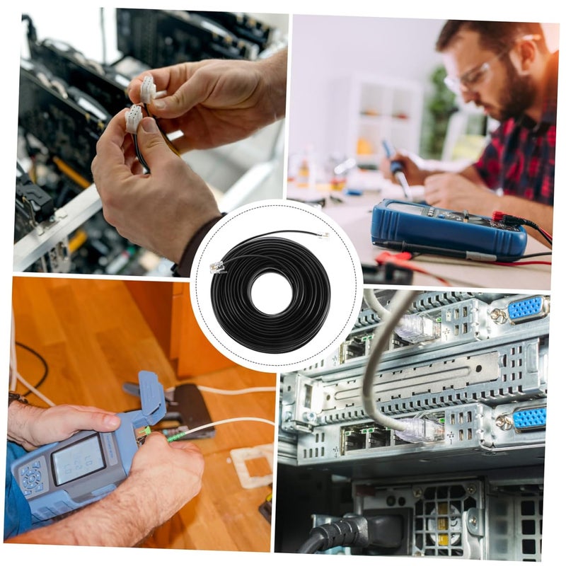 20 متر كابل تمديد هاتف RJ11 4 دبوس متوافق مع أنظمة الهاتف القياسية - Image 5