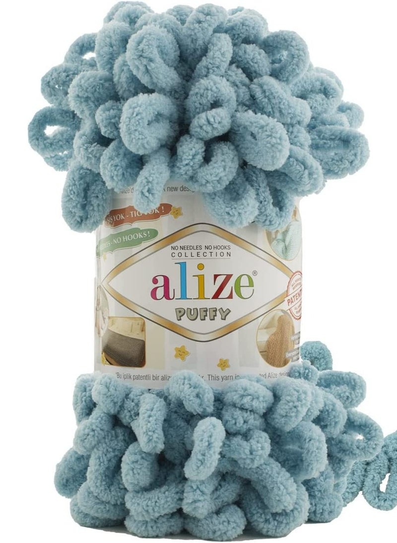 ALIZE PUFFY HAND KNITTING YARN COLOR NO.414 (PACK OF 3PCS)