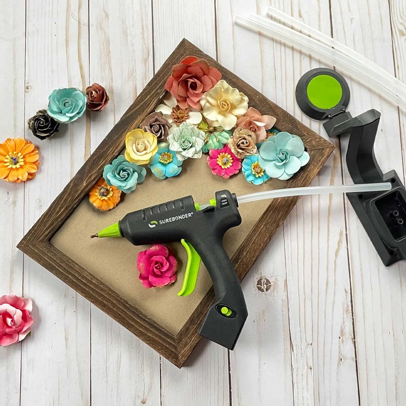 Surebonder Cordless/Corded High Temperature Mini Hot Glue Gun With Detail Tip, 20 Watt, Recharge With Portable Heat Stand (CL-195F),Black - Image 5