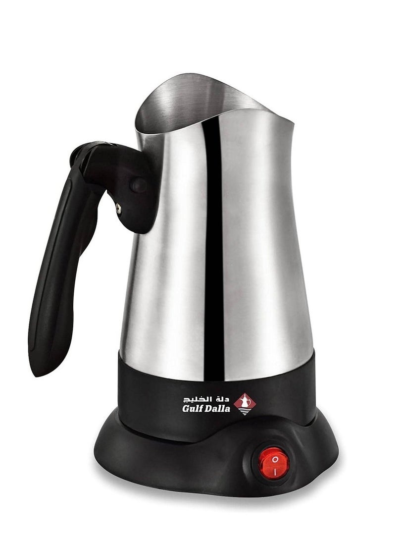 Gulf Dalla 300ml Stainless Steel Turkish Coffee and Tea Maker Kettle, Gulf Dalla GA-C96837 - Black & Silver  - Image 1