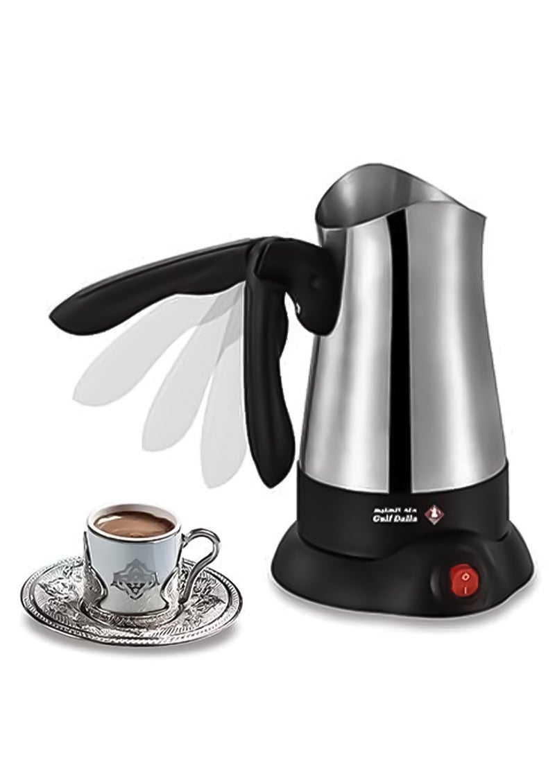 Gulf Dalla 300ml Stainless Steel Turkish Coffee and Tea Maker Kettle, Gulf Dalla GA-C96837 - Black & Silver  - Image 3