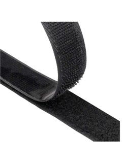 Heavy Duty Double Sided Velcro Tape, Reusable Self Adhesive Hook and Loop Roll, Strong Sticky Tape Black (8M)