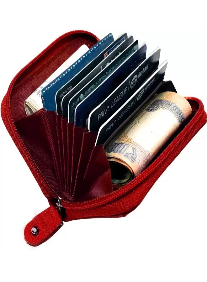 GREEN DRAGONFLY PU Leaher Clutches/Women's Wallets/Card Holder for Women,Credit Card Holder Wallet for Women & Girl's(NMB/202306759-Burgundy) - Image 4