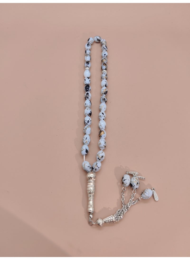 general 3 Pcs/33 Artificial Stone Prayer Beads/Tasbih/8mm - Image 3