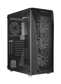 GALAX ATX Mid Tower Gaming PC Case REV-05 Black, 4 RGB FAN  - Image 4