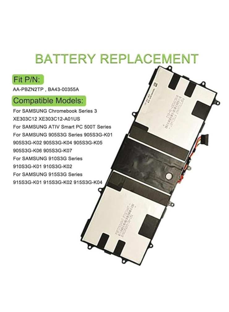 Terabyte 7.5V 30Wh AA-PBZN2TP BA43-00355A Replacement Laptop Battery for XE500T1C 905s3g XE303 XE303C12 910S3G 915S3G ATIV Book 9LITE - Image 3