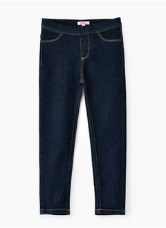 Jelliene Jelliene Girls Basic Denim Jeggings, Soft and Comfortable Cotton-Blend Denim Jeggings for Girls, Perfect for Everyday Wear  - Image 1