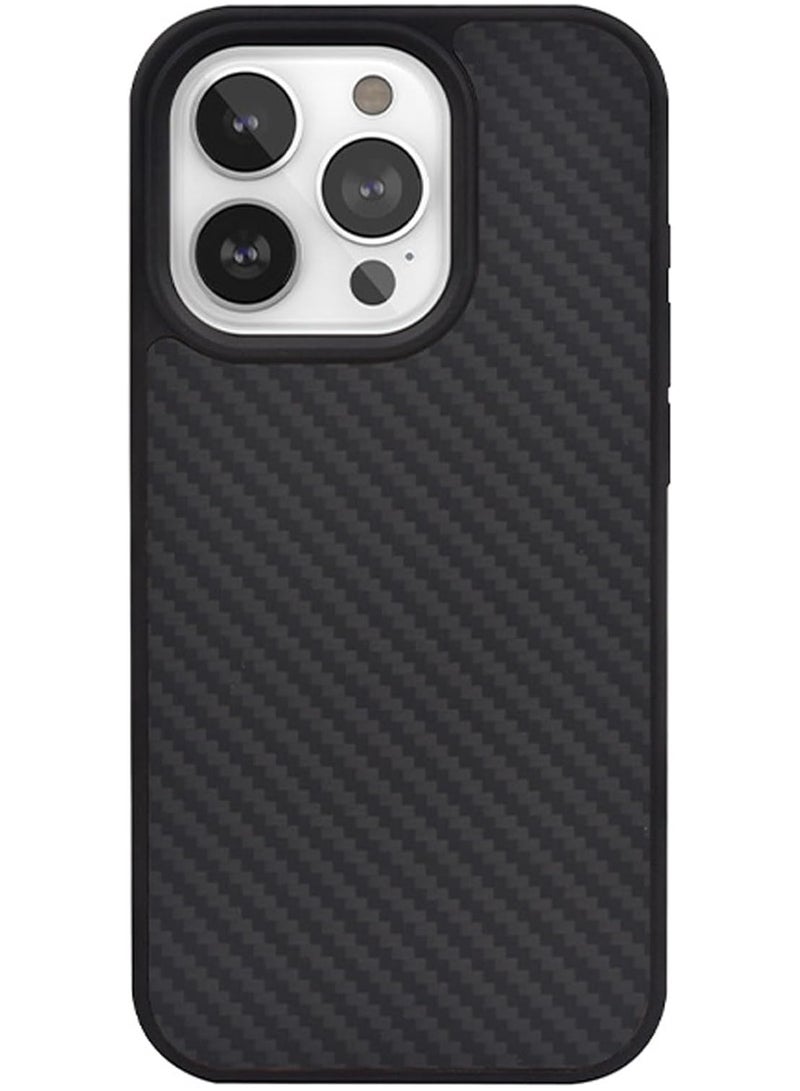 Case Compatible with iPhone 15 Pro max , Case 3D Skin Texture Kevlar Fiber Bulletproof Vest Cover Protective Carbon Fiber Pattern Ultra Slim - Image 1