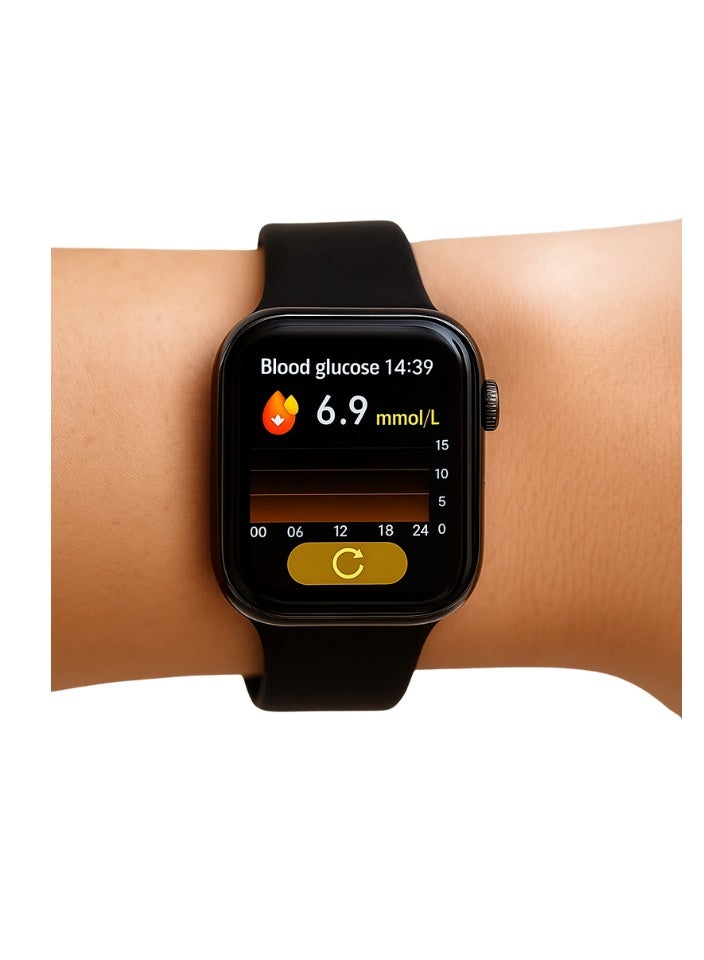 Smart Wellness Monitoring Watch – Non-Invasive Blood Sugar, Blood Pressure, Heart Rate, SPO₂ & Wellness Tracker for Men & Women