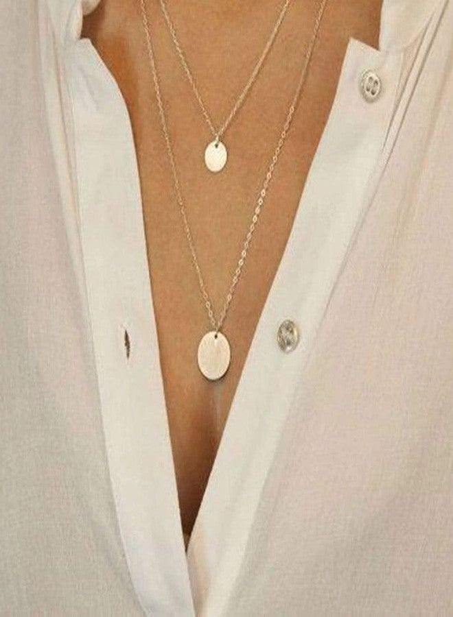 OOMPHelicious Jewellery Gold Tone Multi Layer Necklace for Women & Girls - Image 2