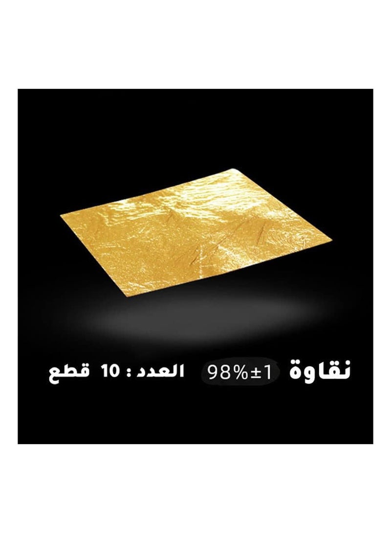 Resin art 24k real gold paper sheet 4.8cm 10 sheets - Image 4