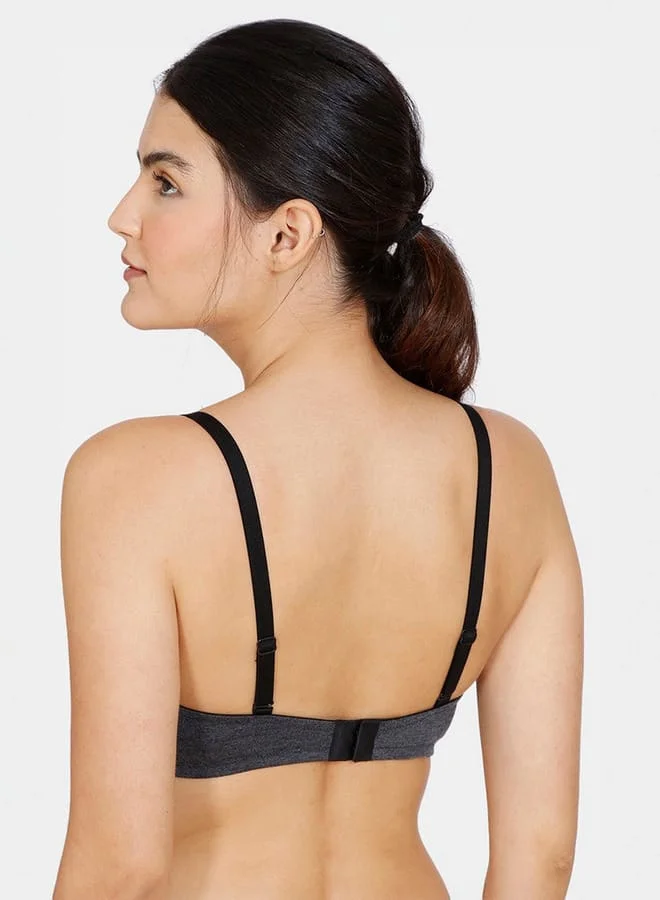zivame Zivame Solid Padded Bra with Detachable Strap