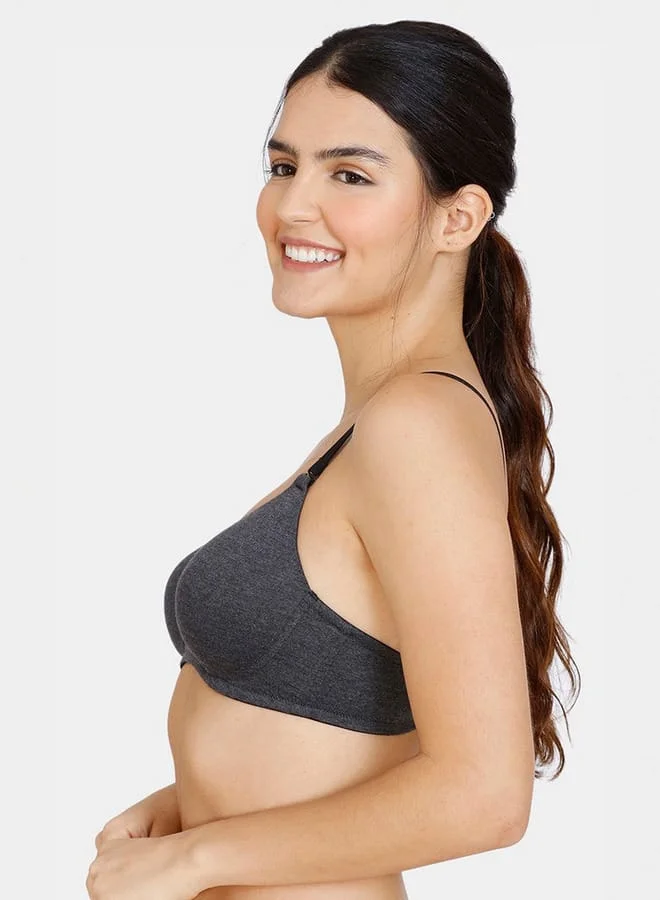 zivame Zivame Solid Padded Bra with Detachable Strap