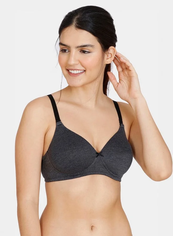 zivame Zivame Solid Padded Bra with Detachable Strap