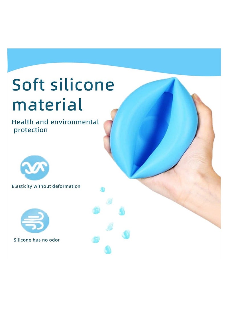 Silicone Palm Chest Percussion Cup, 2PCS Chest Physical Aid Therapy Cup, Mucus Flutter Removal Device, Percussion Treatment for Mucus, Sputum, and Expectoration Problem - Image 4