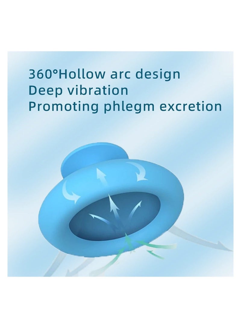 Silicone Palm Chest Percussion Cup, 2PCS Chest Physical Aid Therapy Cup, Mucus Flutter Removal Device, Percussion Treatment for Mucus, Sputum, and Expectoration Problem - Image 5