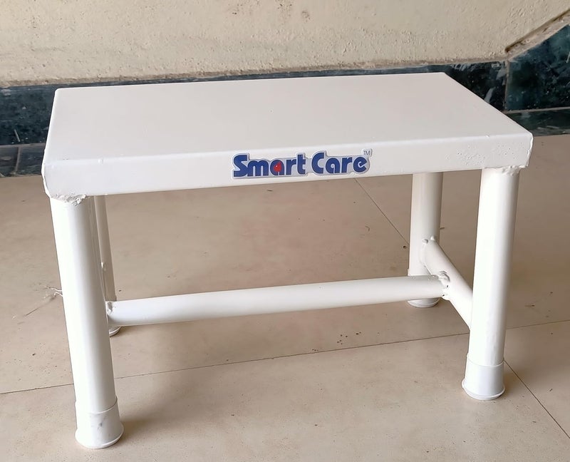 SMARTCARE Single Foot Step Stool Rubber Coated Top for HospitalClinic MSPC Bedside  - Image 3