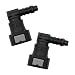 ZNDAW 2 PCS Fuel Line Quick Connector 38 SAE to 516 Nylon Tubing 90 Degree Elbow Fuel Line Connector Elbow Bundy Female to Hose Barb Straight Quick Plugs for Most Vehicles - Image 2