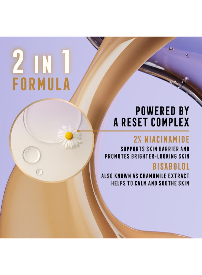 Max Factor Miracle Pure 2In1 Skin Reset Serum Foundation - 85-90 - Medium To Deep, 30Ml - Image 4