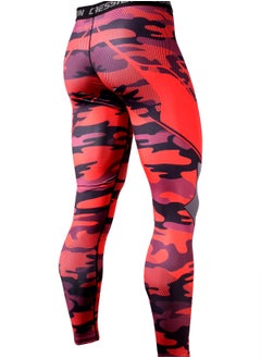 CANGHPGIN Men Quick Dry Breathable Sports Pant Red  - Image 2