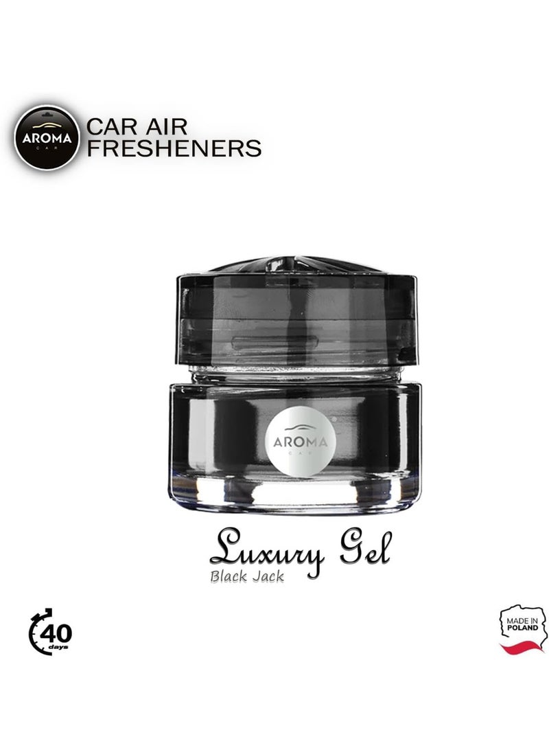 Aroma NewHeighten Black Jack Car Air Freshener Gel by aroma Lasts up to 40 Days  - Image 3