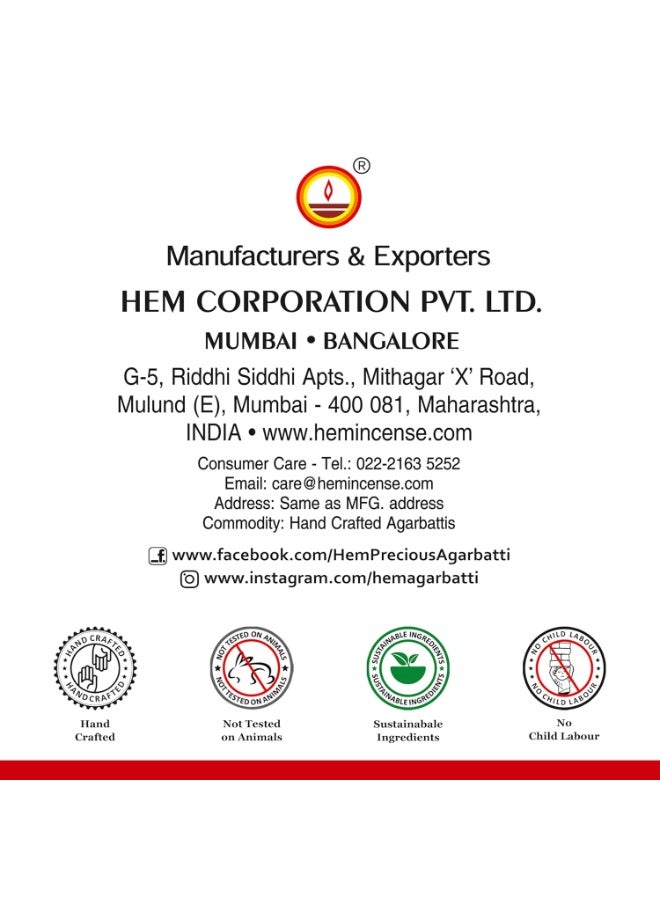 هيم أعواد دووب هيم مادور 3 في 1 بدون بامبو | خالية من الفحم | برائحة الصندل والمغارا والعطور الفاخرة | حوالي 32 عودًا | رائحة تدوم طويلًا | طقوس مقدسة، تأمل، استرخاء | حرق لمدة 35-40 دقيقة | 100 غرام - Image 4