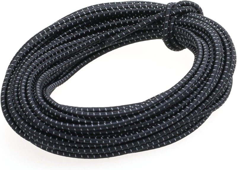 Craft 3MM (1/8") Reflective Elastic Cord,10 Yards (Black)