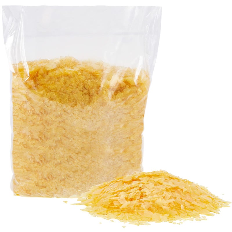 Weewooday Shellac Flakes Blonde Finish Shellac for Household Wood Home Decoration Painting Craft Supplies 11oz Light Color