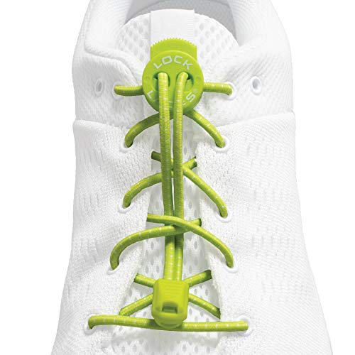 Lock Laces No-Tie Elastic Shoelaces (2-Pack) – One Size Fits All – Original Elastic Lacing Solution for Sneakers, Running & Athletic Shoes (Pink-Green) - Image 3