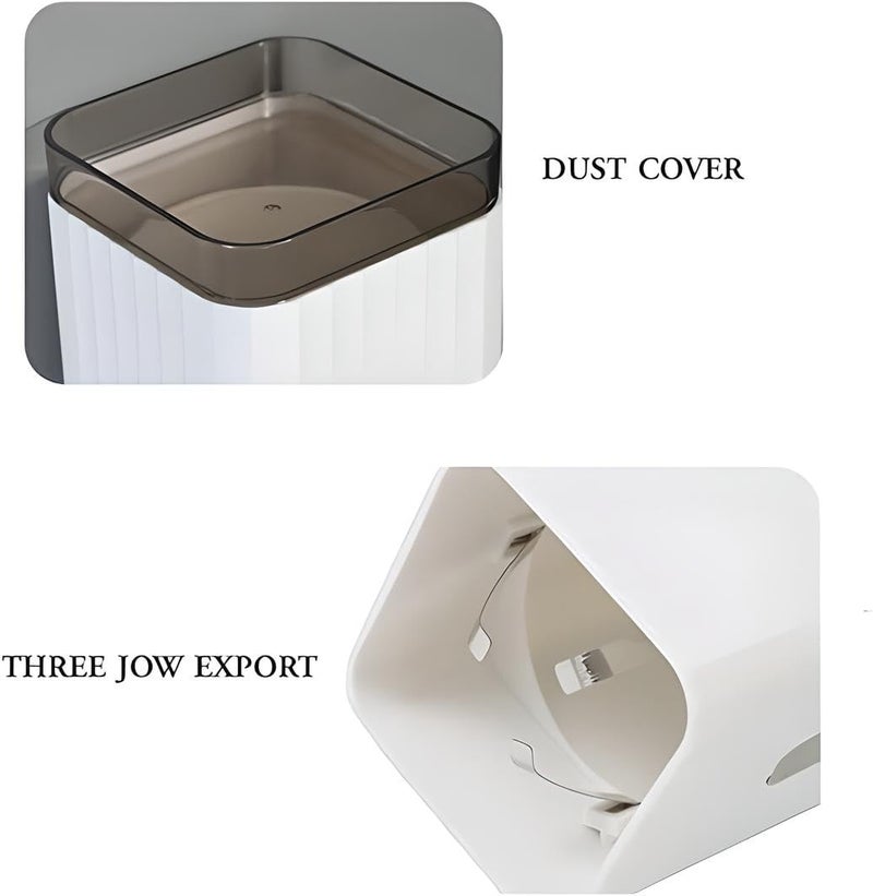 FITTO Cup Dispenser, Water Cooler Cup Holder Wall Mount Fit 5oz - 7oz Cups, Pull Type Disposable Cup Dispenser for Home Office - Image 5