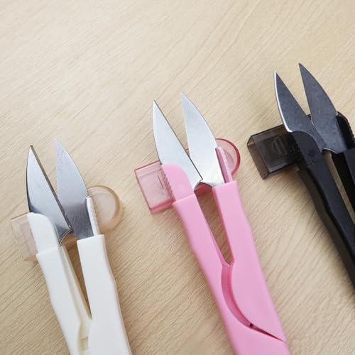Aacehlh 3 Pcs Portable U Shape Sewing Scissors - Embroidery, Cross-Stitch, Craft Thread Cutter Needlework Scissors (3) - Image 3
