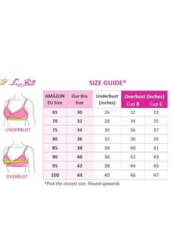 Love Bell Love Bell Women's Everyday Bra - Double-Layered, High Coverage, All-Day Comfort Bra (MAROON)  - Image 5