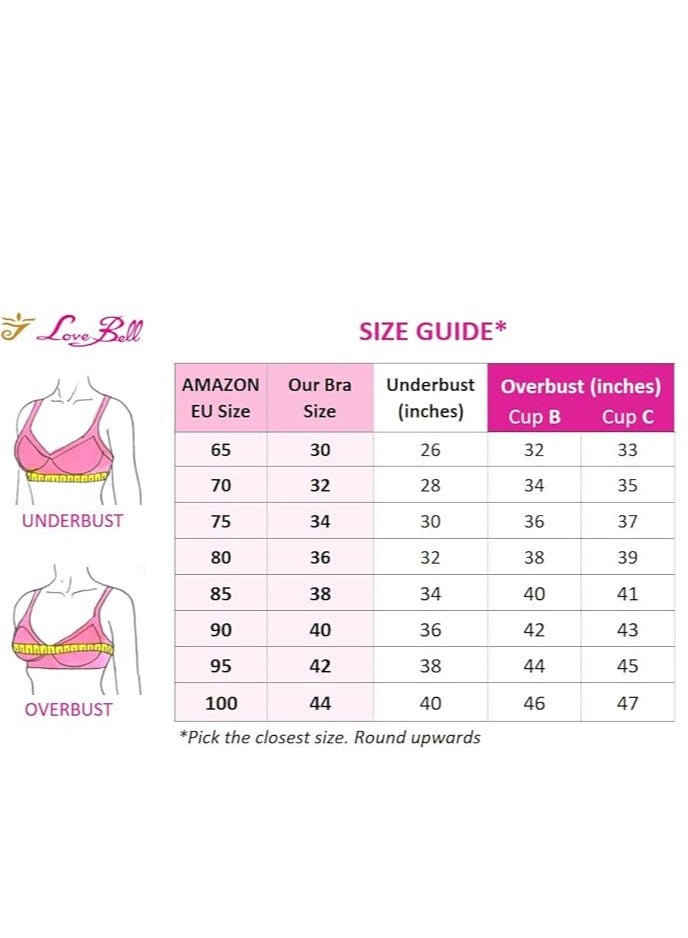 Love Bell صدرية حب بيل النسائية اليومية - مزدوجة الطبقة، تغطية عالية، صدرية مريحة طوال اليوم (ماروني) - Image 5