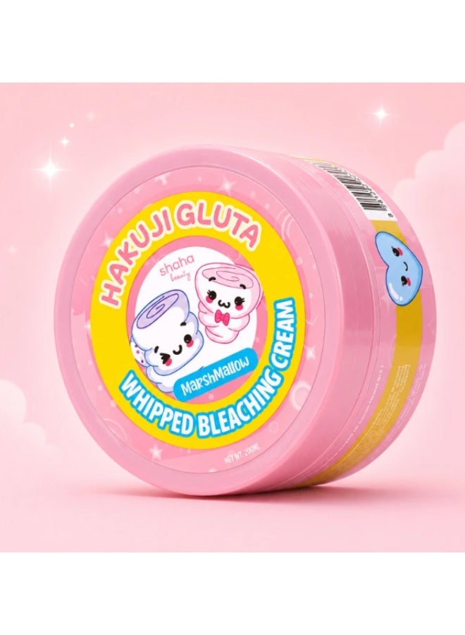 SHAHA Hakuji Gluta Marshmallow Whipped Bleaching Cream 200ml | Smooth & Moisturizing Body Cream - Image 1