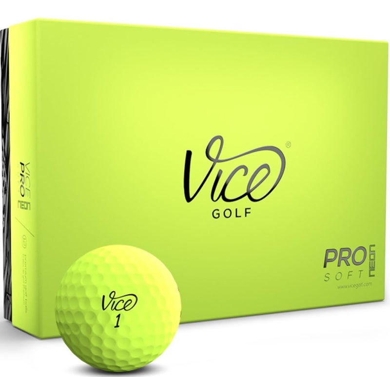 Vice Golf Vice Pro Soft Golf Balls, Lime (One Dozen) - Image 1