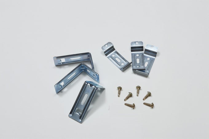 3 Qty Blinds Bracket Ceiling Mount Installation L Brackets2 12 with Clips21 Screws Included All Steel