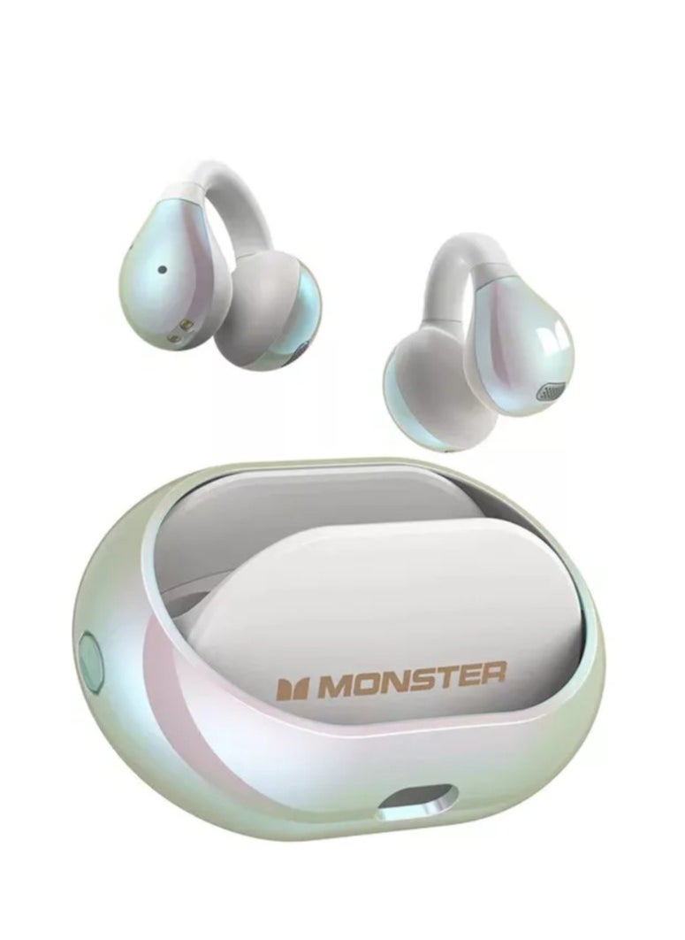 Monster AC600 Air Conduction Headset Wireless bluetooth Earphone Rotary Planet Ring Design HiFi Panoramic Stereo AI Call Noise Cancelling 21H Playback Open-ear Earclips Headphones  - Image 1