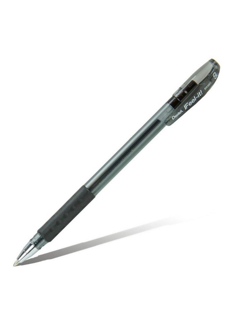 Pentel 4-Piece Ifeel-It Ballpoint Pen 0.5mm Tip Black Ink - Image 2