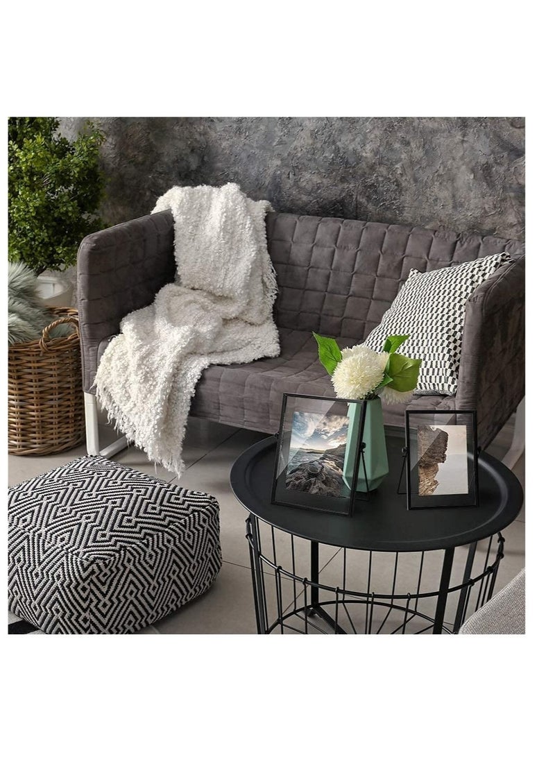 Captaintech Set of 3 Glass Picture Frame, Collection Simple Metal Floating Frame with Glass Cover Includes 4x4, 4x 6, 5x7 - Image 3